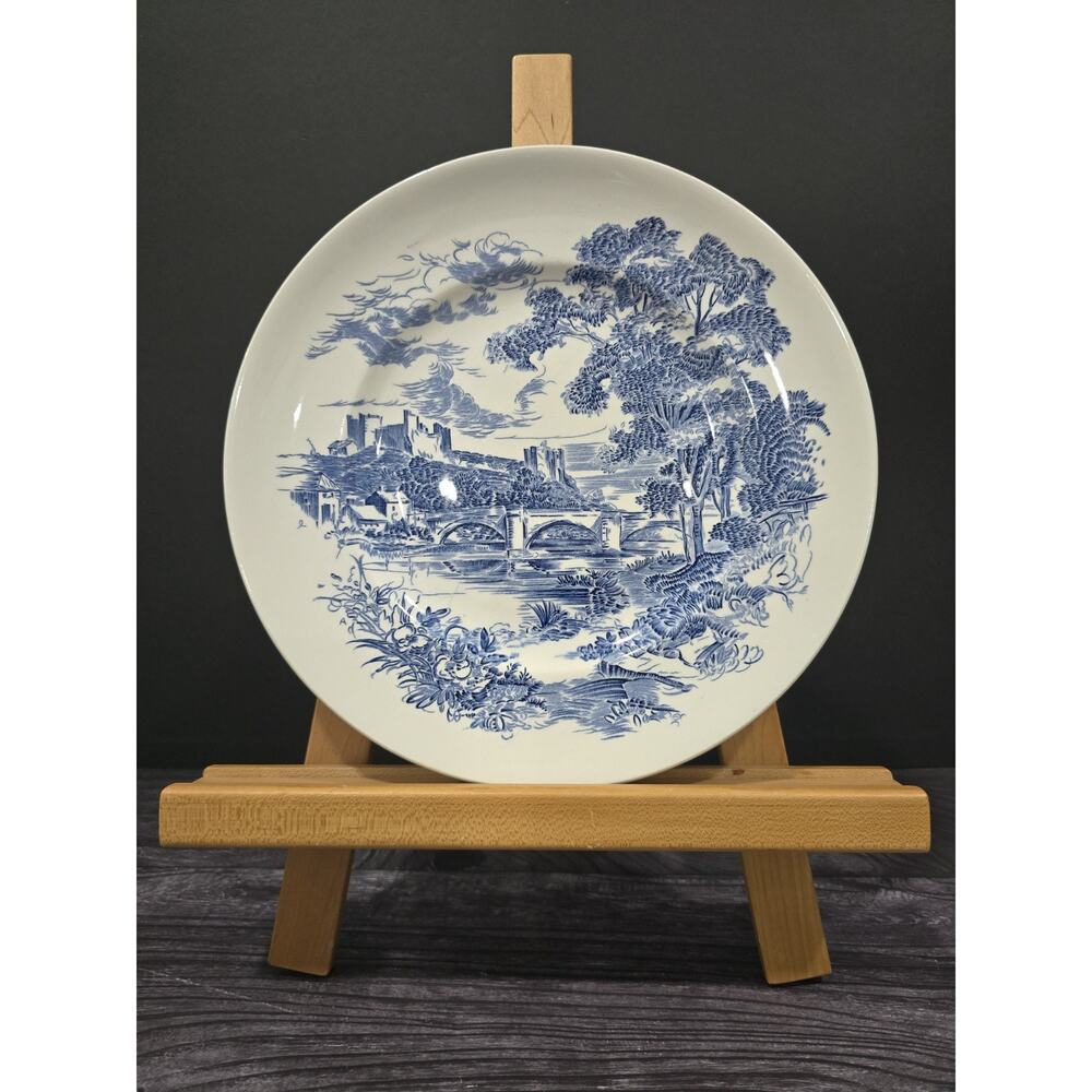 Enoch Wedgwood Replacement Dinner Plate Countryside Blue White, 10" Vintage